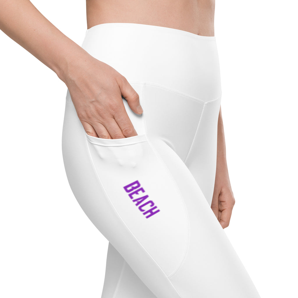 FHS Volleyball Leggings with BEACH pockets – BE ALL IN. Apparel