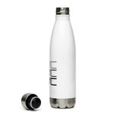 24 PVC 3 Gray on White Stainless steel water bottle