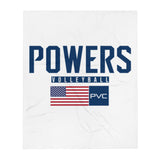 24 Powers Volleyball USA Throw Blanket