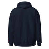 EC Excellence Attitude Pink/White on Navy Embroidered Unisex Hoodie
