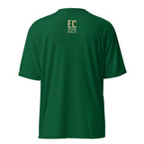 EC JUmp Gold/White on Green Unisex performance crew neck t-shirt