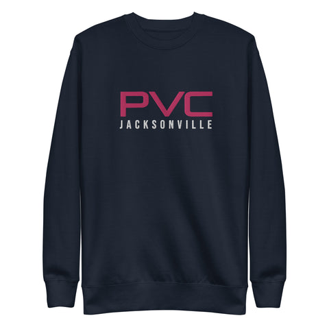 24 PVC JAX Embroidered Navy Unisex Premium Sweatshirt