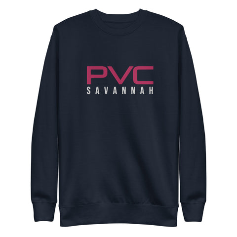24 PVC SAV Embroidered Navy Unisex Premium Sweatshirt