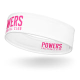 Pink POWERS VOLLEYBALL CLUB Headband.