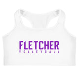 FHS Volleyball BEACH Sports bra purple on white