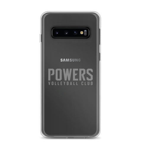 Gray POWERS VOLLEYBALL CLUB Samsung Case.