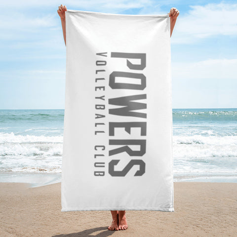 Gray POWERS VOLLEYBALL CLUB Towel.