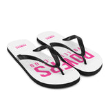 Pink POWERS VOLLEYBALL CLUB Flip-Flops.