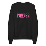Pink POWERS VOLLEYBALL CLUB Unisex fleece sweatshirt.