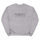 Gray POWERS VOLLEYBALL CLUB Unisex fleece sweatshirt.