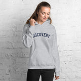 DISCOVERY "Collegiate" Adult Unisex Hoodie - Navy Print on Sport Grey or White