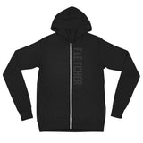 FLETCHER Blackout Unisex zip hoodie