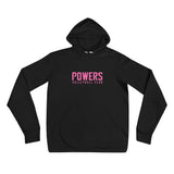 Pink POWERS VOLLEYBALL CLUB Unisex hoodie.