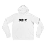 Black POWERS VOLLEYBALL CLUB Unisex hoodie.