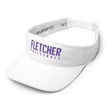 FHS Volleyball Embroidered Visor purple on white