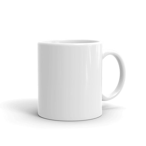 FHS Volleyball White glossy mug