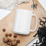 FHS Volleyball White glossy mug