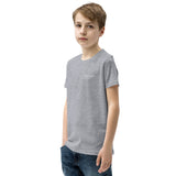 The Discovery School Youth Short Sleeve T-Shirt - White Print on Navy or Athletic Heather